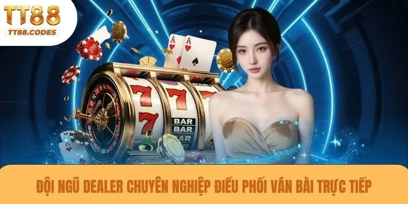 Đội ngũ Dealer chuyên nghiệp điều phối ván bài trực tiếp