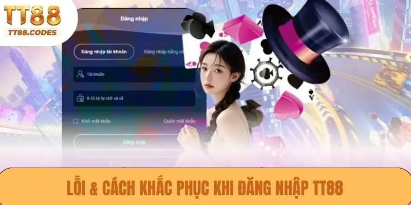 Lỗi & cách khắc phục khi đăng nhập TT88